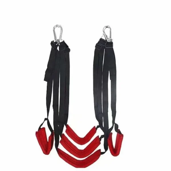 balancoire BDSM rouge et noir