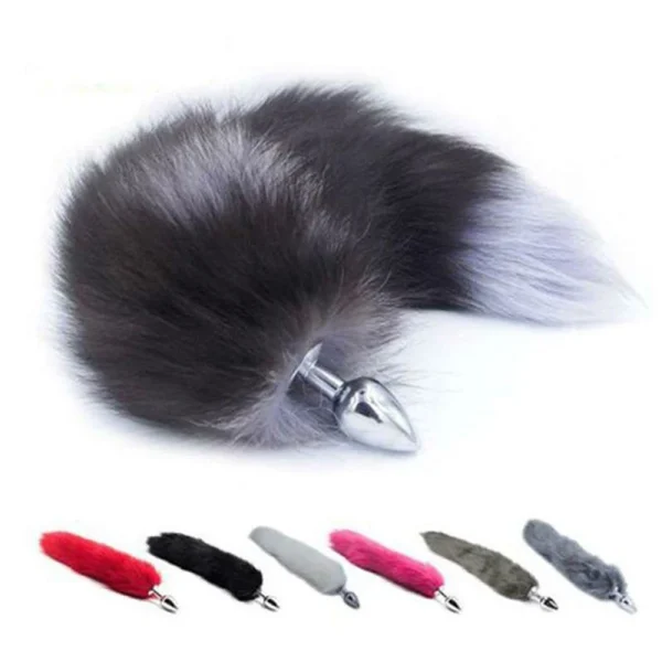 plug fourrure queue de renard