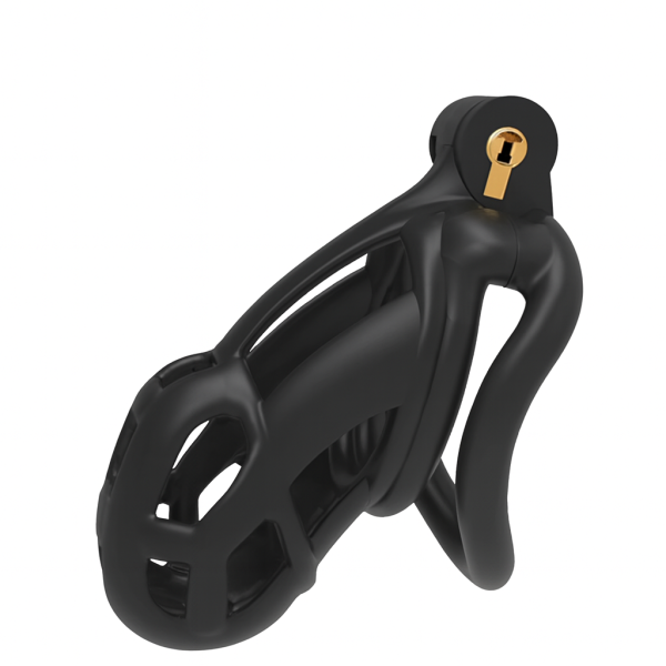 cage en silicone noir pour BDSM