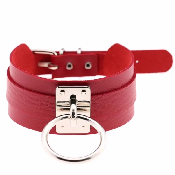 collier BDSM avec anneau