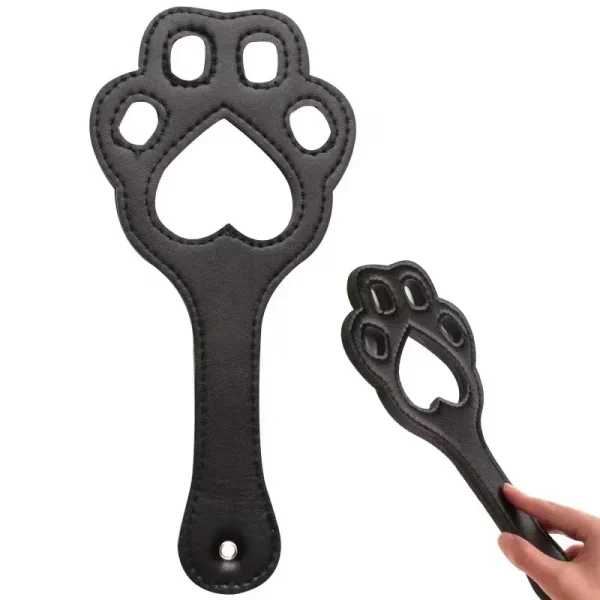 cravache BDSM paddle en forme de patte