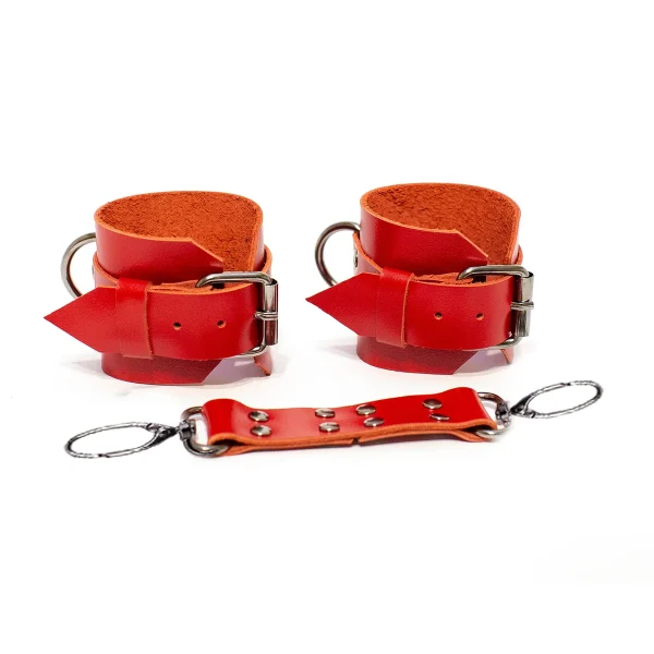 menottes BDSM en cuir ajustables