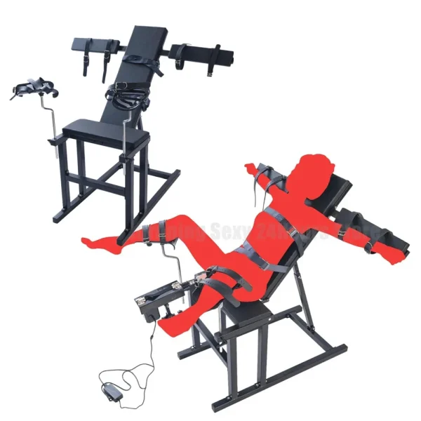 chaise BDSM avec attaches bras