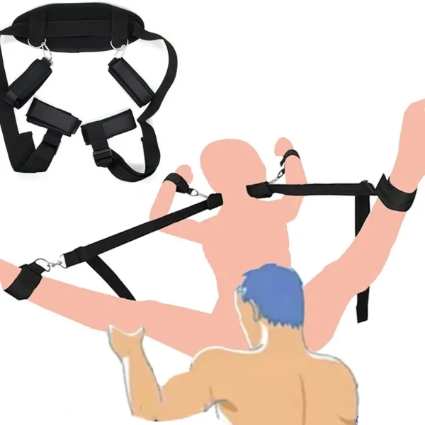 menottes BDSM avec sangles