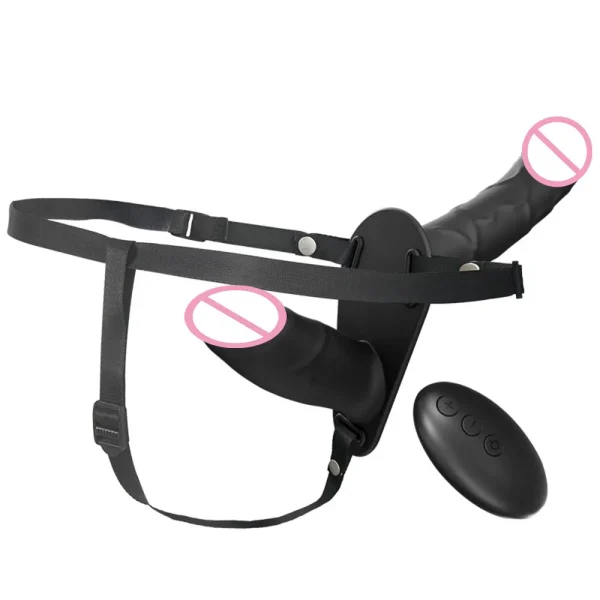 gode ceinture double pénétration vibrant