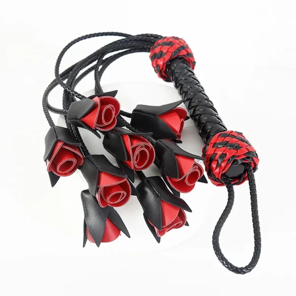 fouet BDSM original en forme de roses