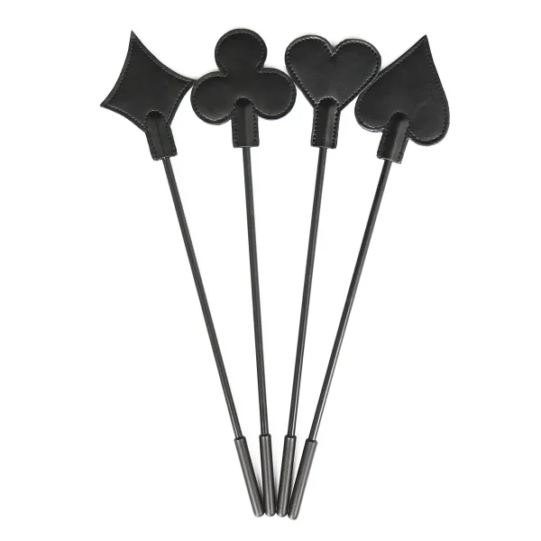 cravache BDSM avec embouts cartes